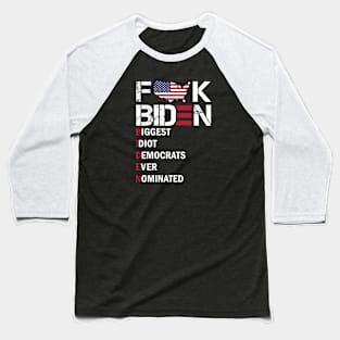 Fuck You Biden Baseball T-Shirt